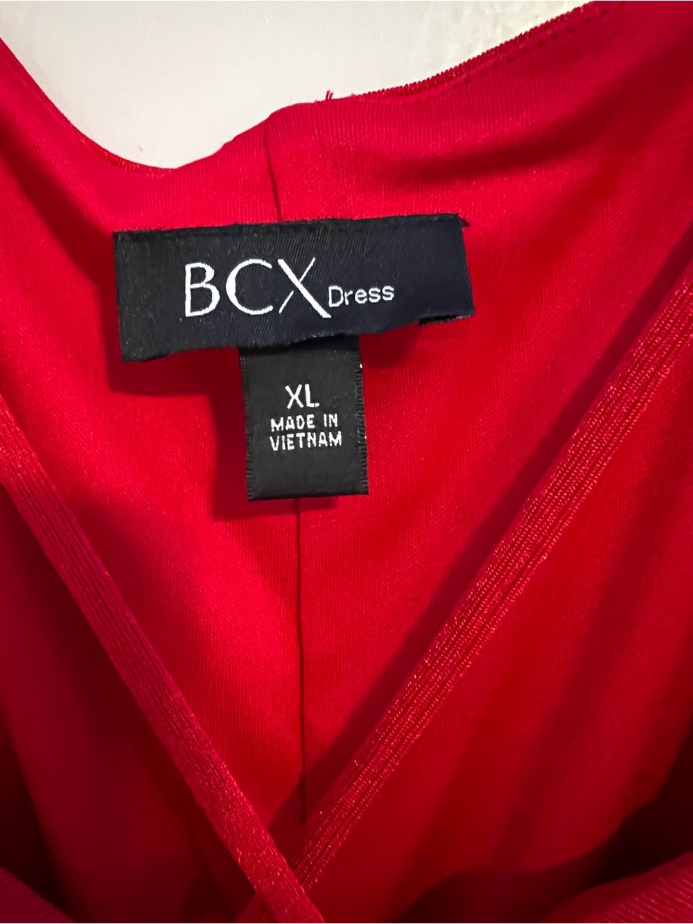 BCX Red Ruched Mini Dress - Picture 6 of 8
